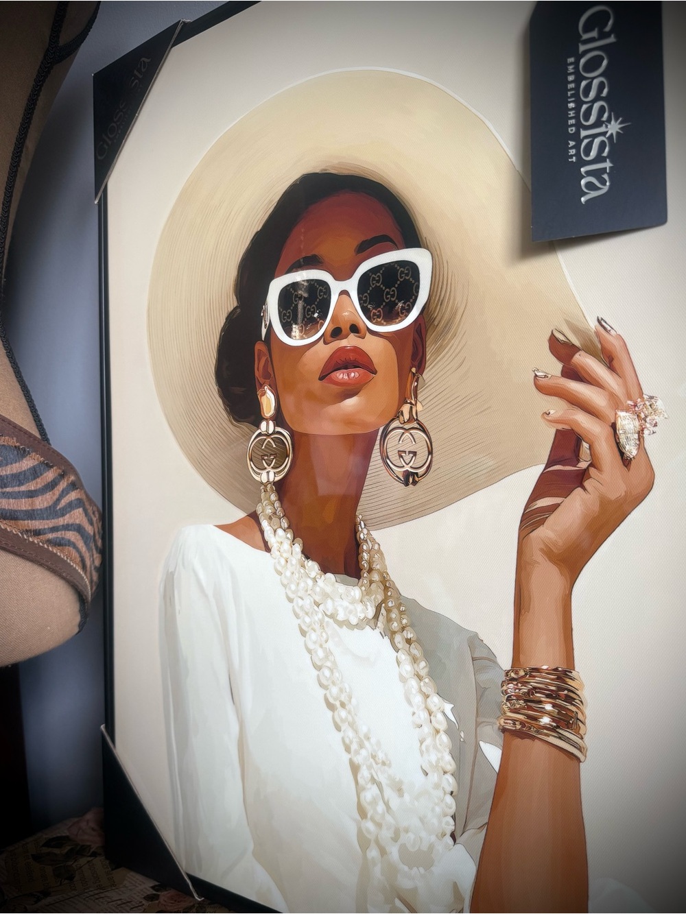 “Basking in Her Glam” Wall Art